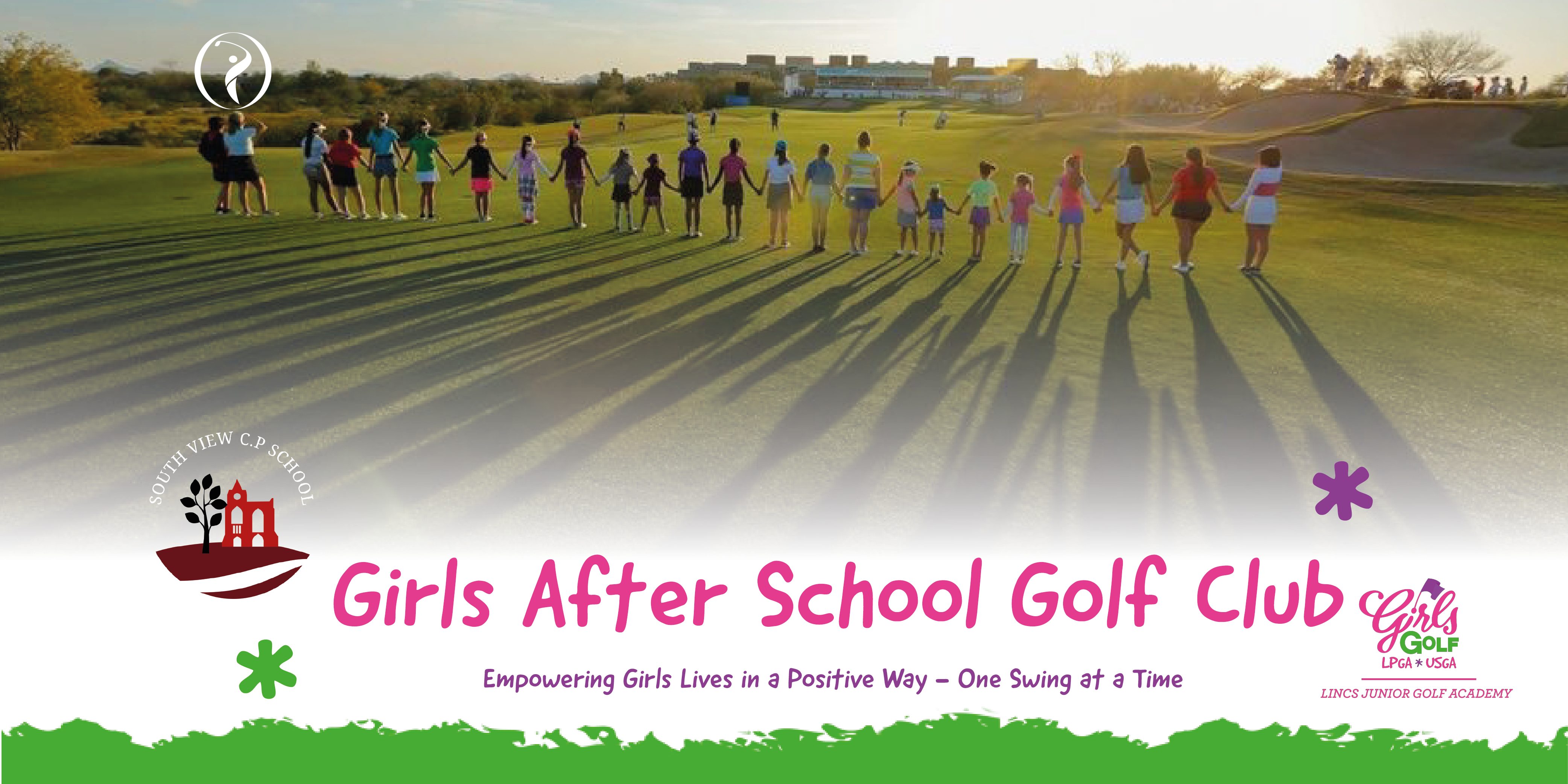 girls golf after school club at South View
